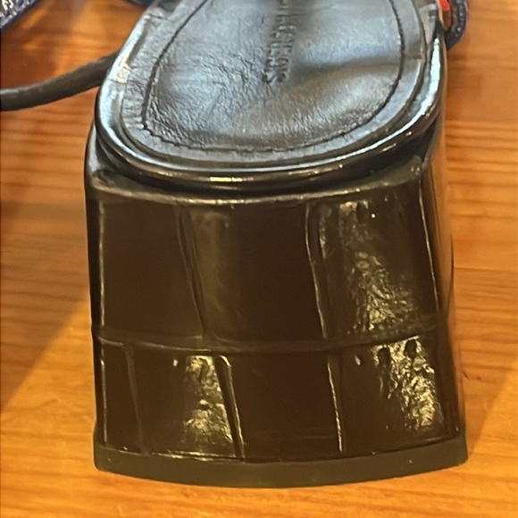 Sigerson Morrison Ellia Strappy Multicolor Block Heel Sandals. Size 37.5 - Picture 5 of 11